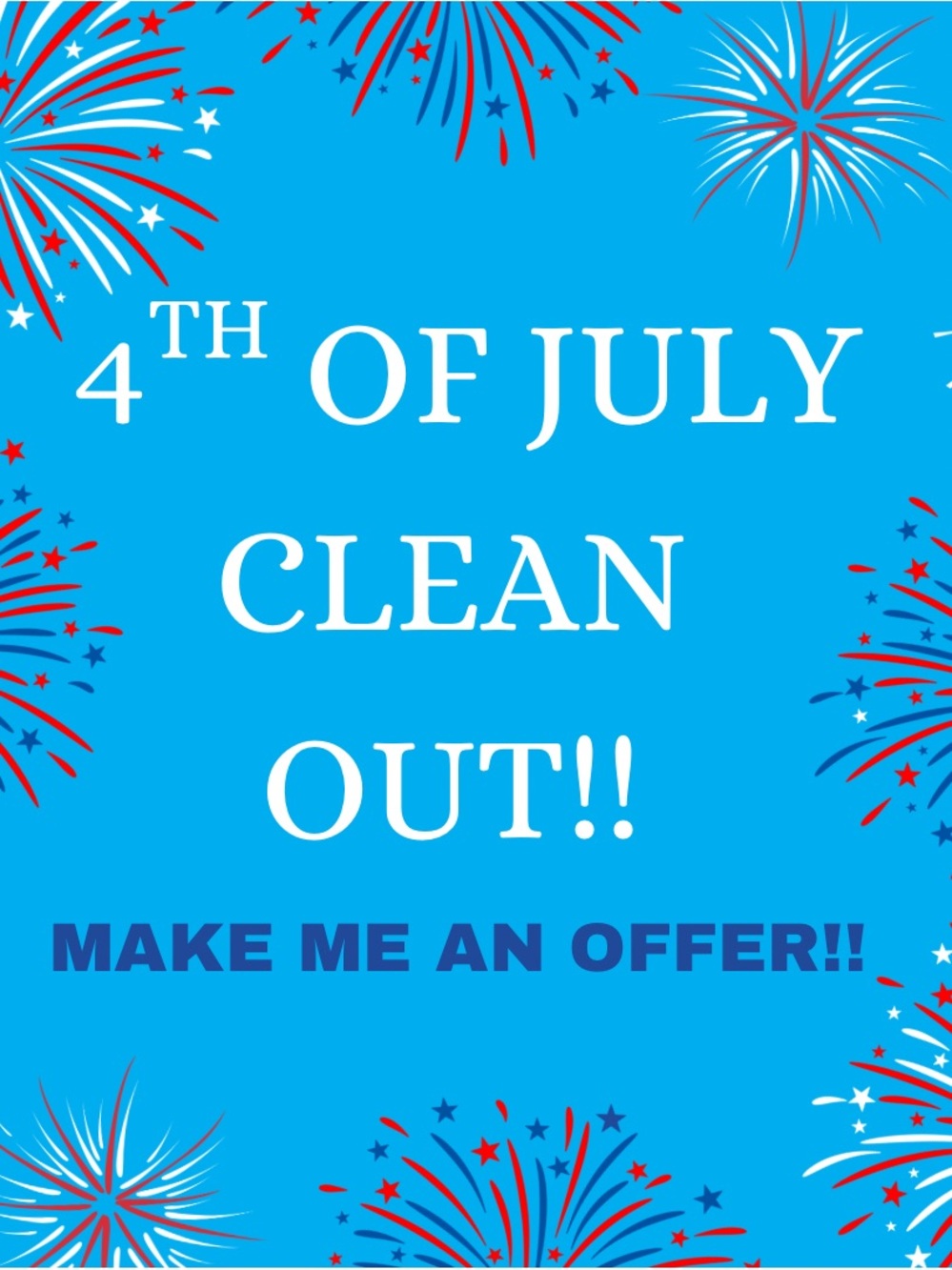 4th of July Closet clean out!